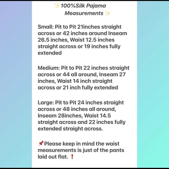 •Women’s 100% Silk Pajamas Brand New | Small ONLY - Picture 3 of 11